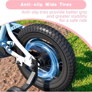XJD 12 14 16 inch Kids Bike BMX Style Bicycle with Training Wheels Coaster Brake for 3-10 Years Old Toddlers Boys Girls