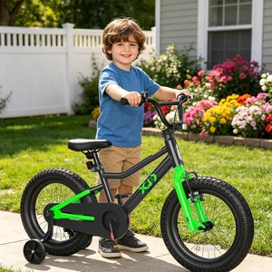 XJD 12 14 16 inch Kids Bike BMX Style Bicycle with Training Wheels Coaster Brake for 3-10 Years Old Toddlers Boys Girls