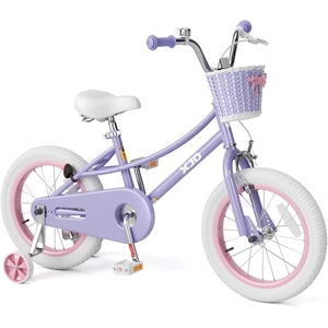 XJD Girls Bike for 2-12 Years Old Kids 12 14 16 20 Inch Toddler Bike,Retro Style Kids Bike with Training Wheels, 20 Inch Girl Bicycle with Kickstand