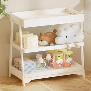 XJD Changing Table, Diaper Changing Station with Waterproof Pad，Baby Changing Table for Nursery Bedroom (White)