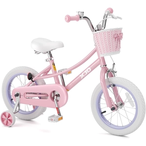 XJD Girls Bike, 12/14/16/20 Inch Bicycle for Ages 2-12 Toddler Bike | Retro Style Kids Bike with Training Wheels, 20 Inch Girl Bicycle with Kickstand