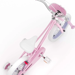 XJD Girls Bike, 12/14/16/20 Inch Bicycle for Ages 2-12 Toddler Bike | Retro Style Kids Bike with Training Wheels, 20 Inch Girl Bicycle with Kickstand