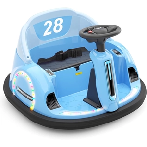 XJD 12V Remote Baby Bumper Car for Toddlers 1.5-3 | 360° Spinning Fun Built-in MP3 & LED Lights Parent Remote Control
