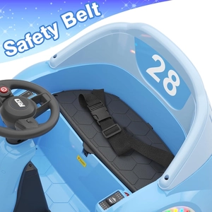 XJD 12V Remote Baby Bumper Car for Toddlers 1.5-3 | 360° Spinning Fun Built-in MP3 & LED Lights Parent Remote Control