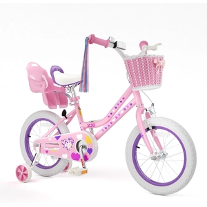XJD Girls Bike for 2-12 Years Old Kids 12 14 16 20 Inch Toddler Bike,Retro Style Kids Bike with Training Wheels, 20 Inch Girl Bicycle with Kickstand