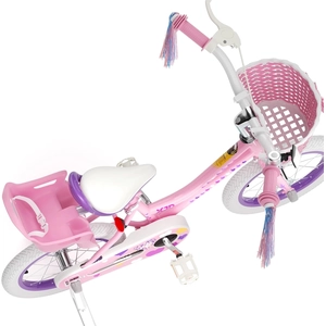 XJD Girls Bike, 12/14/16/20 Inch Bicycle for Ages 2-12 Toddler Bike | Retro Style Kids Bike with Training Wheels, 20 Inch Girl Bicycle with Kickstand
