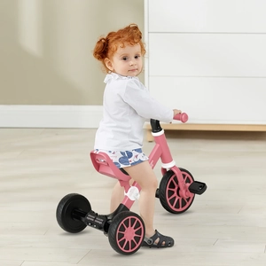 XJD 3-in-1 Kids Tricycle Pink