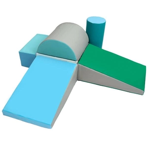 XJD Toddler Climbing Blocks 6 Piece Set Blue Green