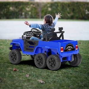 XJD Kids Electric Ride-On Truck Blue
