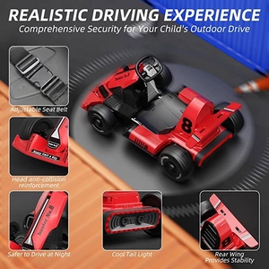 XJD Kids Electric Go Kart Red
