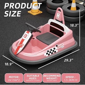 XJD Toddler Bumper Car Pink