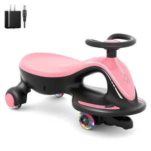 XJD Electric Wiggle Car Pink