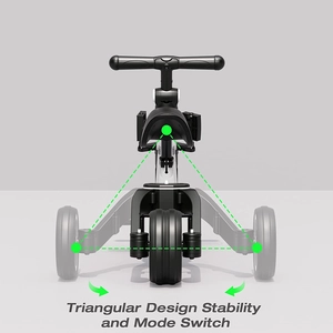 XJD 3-in-1 Kids Tricycle for Toddlers 2–5y White