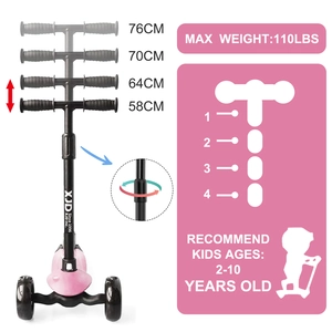 XJD Kids Scooter Pink