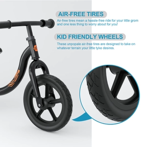 XJD Black Geometry Kids Balance Bike