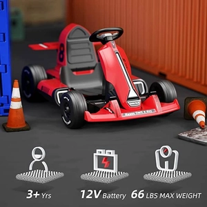 XJD Kids Electric Go Kart Red