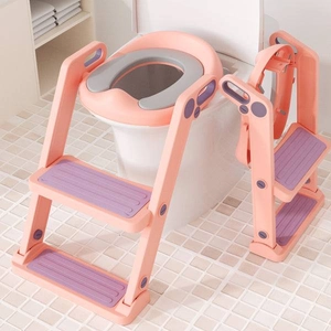 XJD Kids Toilet Training Seat with Step Ladder Pink