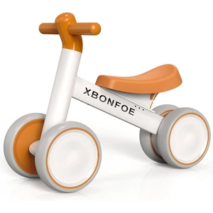 XBONFOE Balance Bike Brownish White