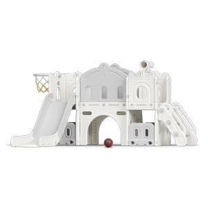 XJD 7-in-1 Toddler Slide Set White
