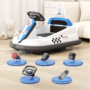 XJD Toddler Bumper Car White