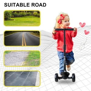 XJD 3-Wheel Kids Scooter Ages 3–8 Black
