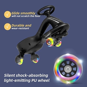 XJD Electric Wiggle Car Black