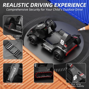 XJD Kids Electric Go Kart Black