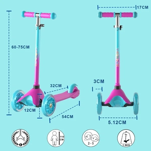 XJD Colorful Kids Scooter Pink