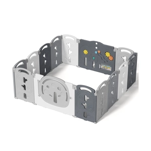 XJD Foldable Playpen Grey