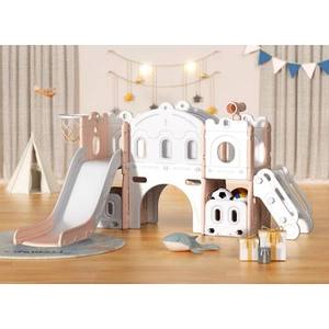 XJD 7-in-1 Toddler Slide Set In Pink
