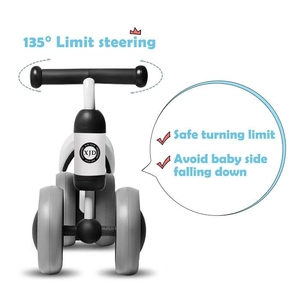 XJD Mini Balance Bike for Toddlers 18m–4y White