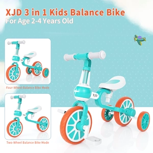 XJD 3-in-1 Toddler Tricycle Bike Green