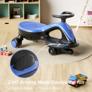 XJD Electric Wiggle Car Blue