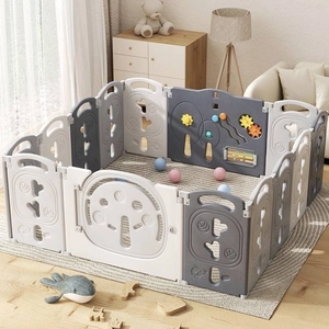 XJD Foldable Playpen Grey