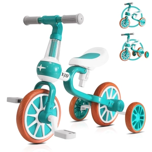 XJD 3-in-1 Toddler Tricycle Bike Green