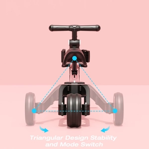 XJD 3-in-1 Kids Trike Pink
