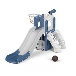 XJD 5-in-1 Toddler Slide & Climber Set Blue