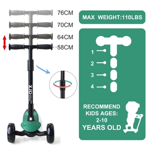 XJD Kids Scooter Green