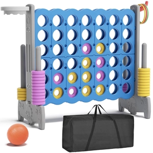 XJD Giant 4-in-a-Row Game Set Blue & Gray