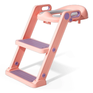 XJD Kids Toilet Training Seat with Step Ladder Pink