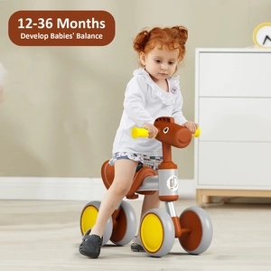XJD Balance Bike Brown