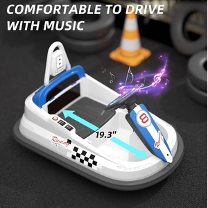 XJD Toddler Bumper Car White