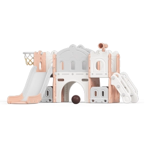 XJD 7-in-1 Toddler Slide Set In Pink