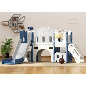 XJD 7-in-1 Toddler Slide Set In Blue