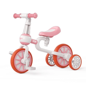 XJD 3-in-1 Toddler Tricycle Bike Pink