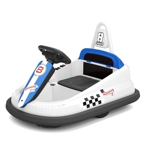 XJD Toddler Bumper Car White