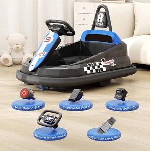 XJD Toddler Bumper Car Black