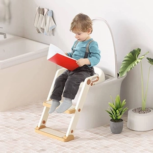 XJD Kids Toilet Training Seat with Step Ladder Gold