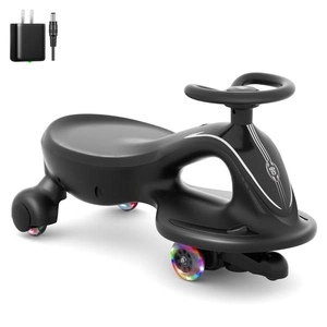 XJD Electric Wiggle Car Black