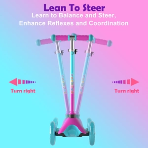 XJD Colorful Kids Scooter Pink
